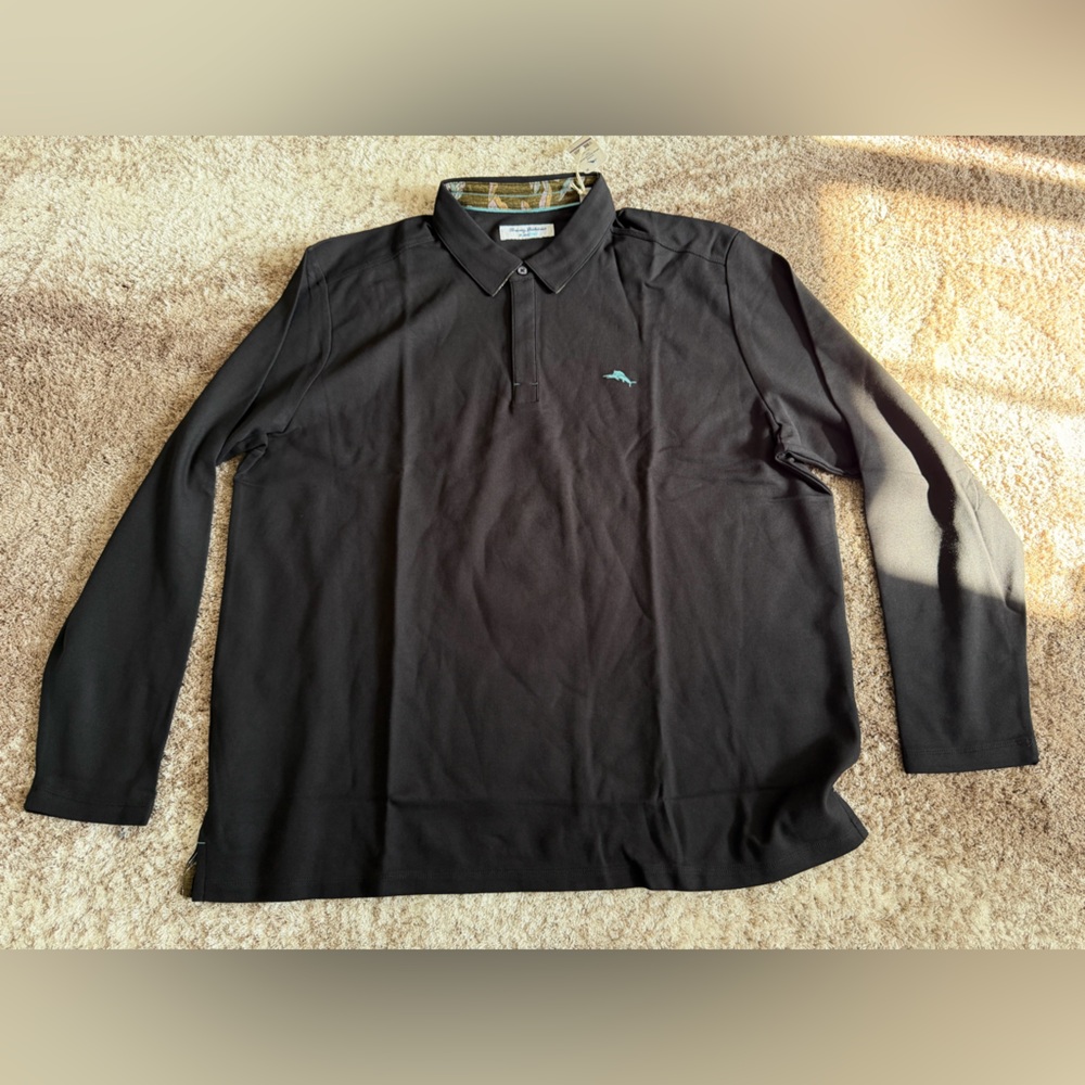 Poncho Vintage Vines Five O'Clock Long-Sleeve IslandZone® Polo - Picture 4 of 8
